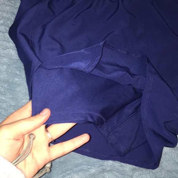 Navy Blue Athletic Shorts - Picture 4 of 4